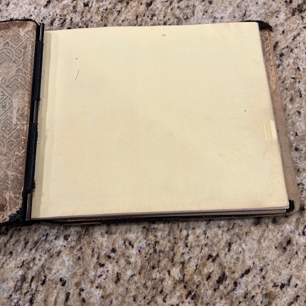 Vintage Wilson Jones Company Ledger Binder Black FauxLeather Metal Locking Spine - Picture 7 of 9